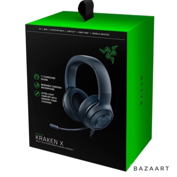 Razer Other - Razer Kraken X Multi-Platform Wired Gaming Headset 7.1 Surround Sound Black New